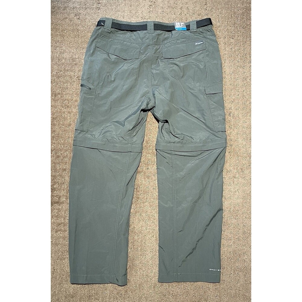 NWT NEW COLUMBIA Pants Mens 38x30 Convertible Cargo UPF 50 Green